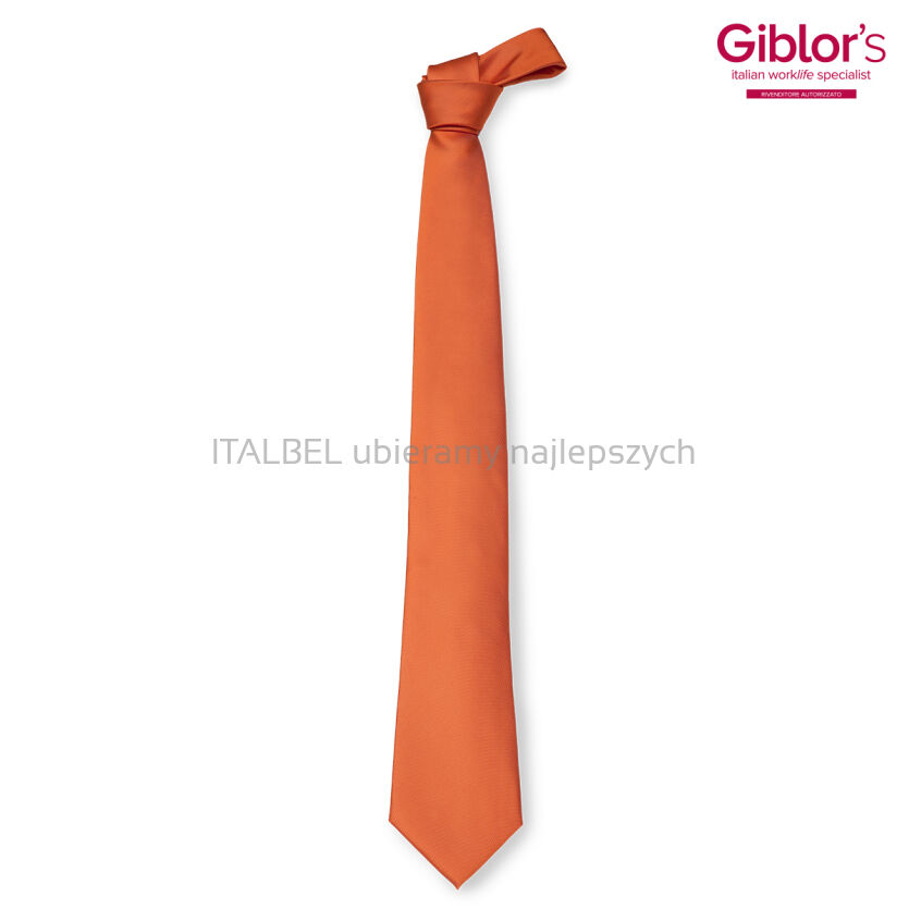 Krawat męski - kolor pomarańczowy