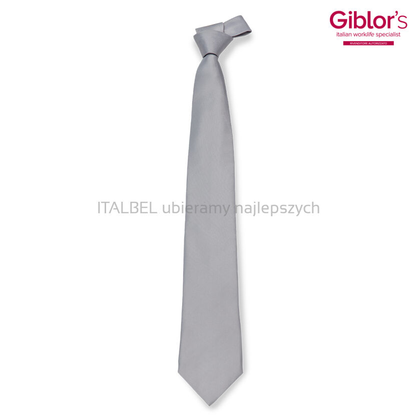 Krawat męski - kolor szary jasny