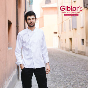 Bluza kucharska męska Gianluigi - kolor biały / koniec oferty