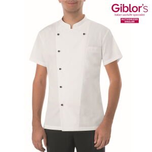 Bluza kucharska męska Gioele - kolor biały / wyprzedaż outlet