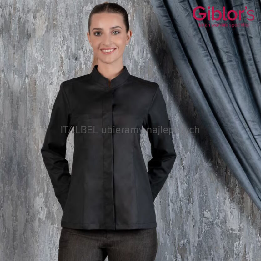 Bluza kucharska damska Ludovica - kolor czarny