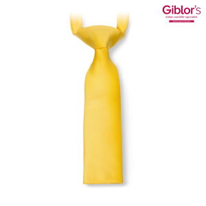 Krawat damski wąski - kolor żółty / wyprzedaż outlet