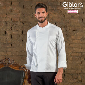Bluza kucharska męska Michael - kolor biały