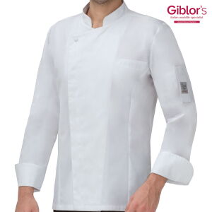 Bluza kucharska męska Romolo - kolor biały / wyprzedaż outlet
