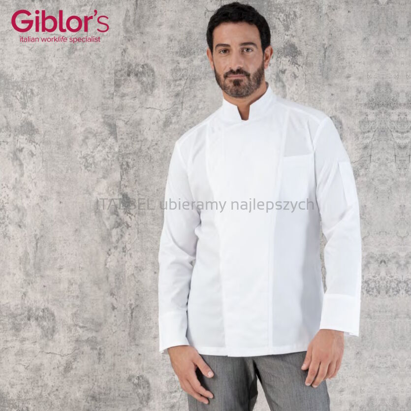 Bluza kucharska męska Darcy - kolor biały