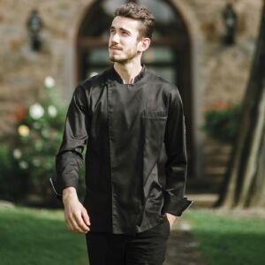 Bluza kucharska męska Gianluigi - kolor czarny / koniec oferty
