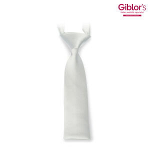Krawat damski wąski - kolor biały / wyprzedaż outlet