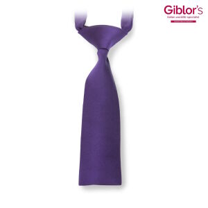 Krawat damski wąski - kolor fioletowy / wyprzedaż outlet