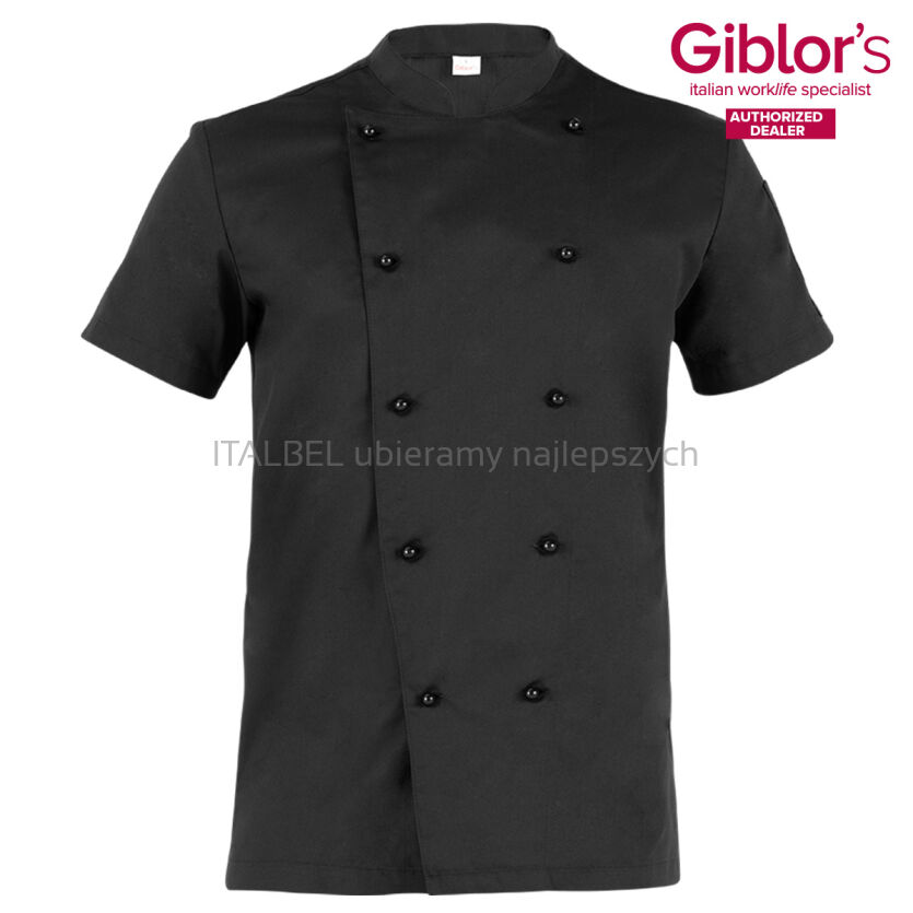 Bluza kucharska męska Tommaso - kolor czarny
